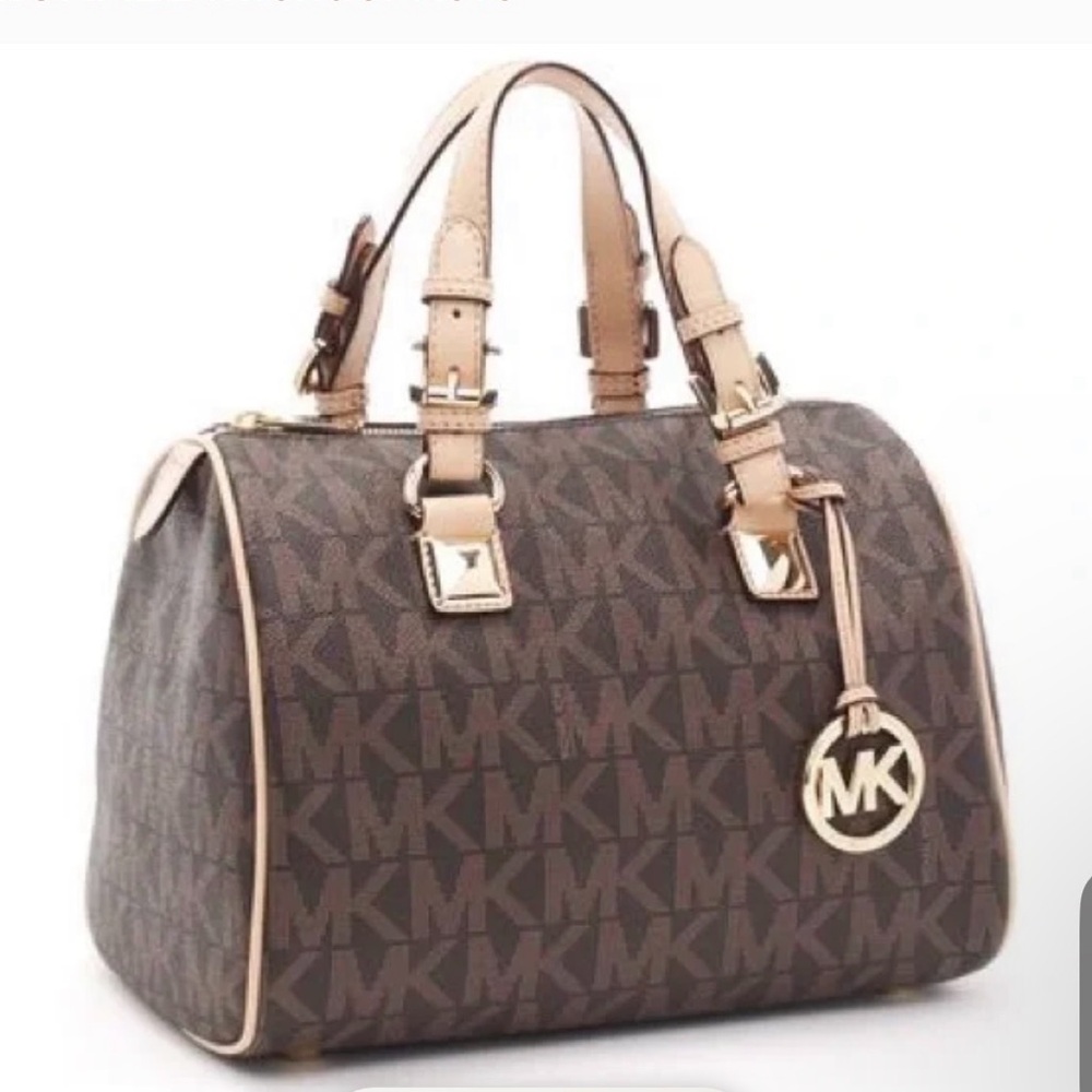 Michael Kors Monogram Satchel Women Handbag